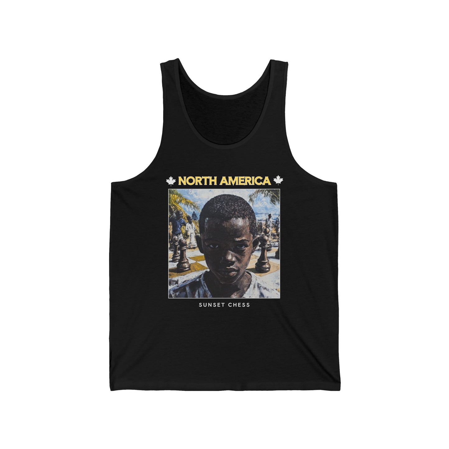 North American Chess - Black Chess Tank Top