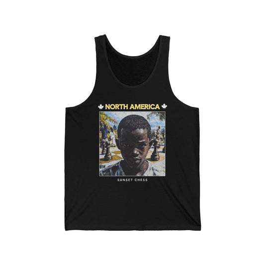 North American Chess - Black Chess Tank Top