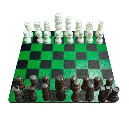 Forest Green Black - Mini Chess Set