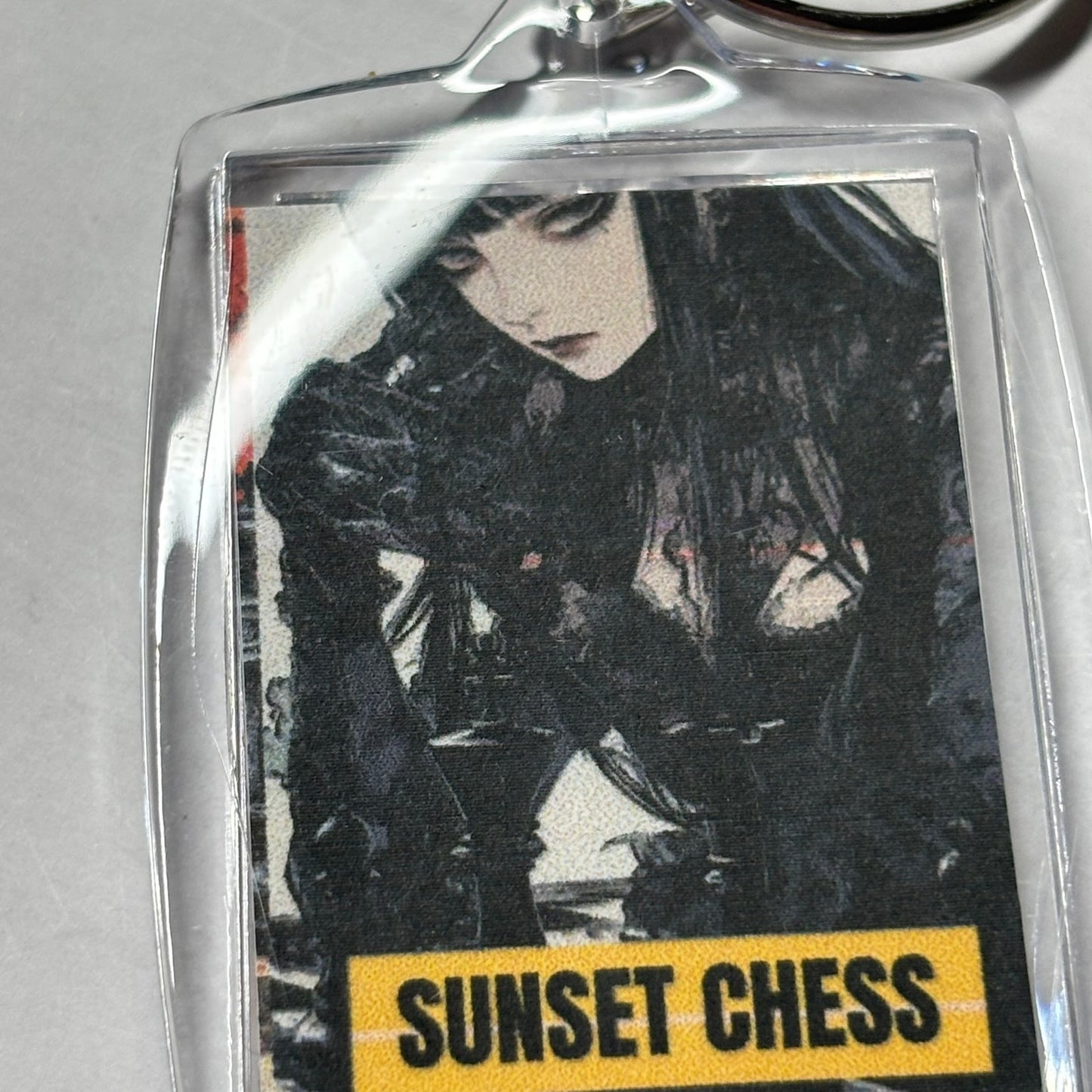 Slick Thinker - Chess  Photo Keychain
