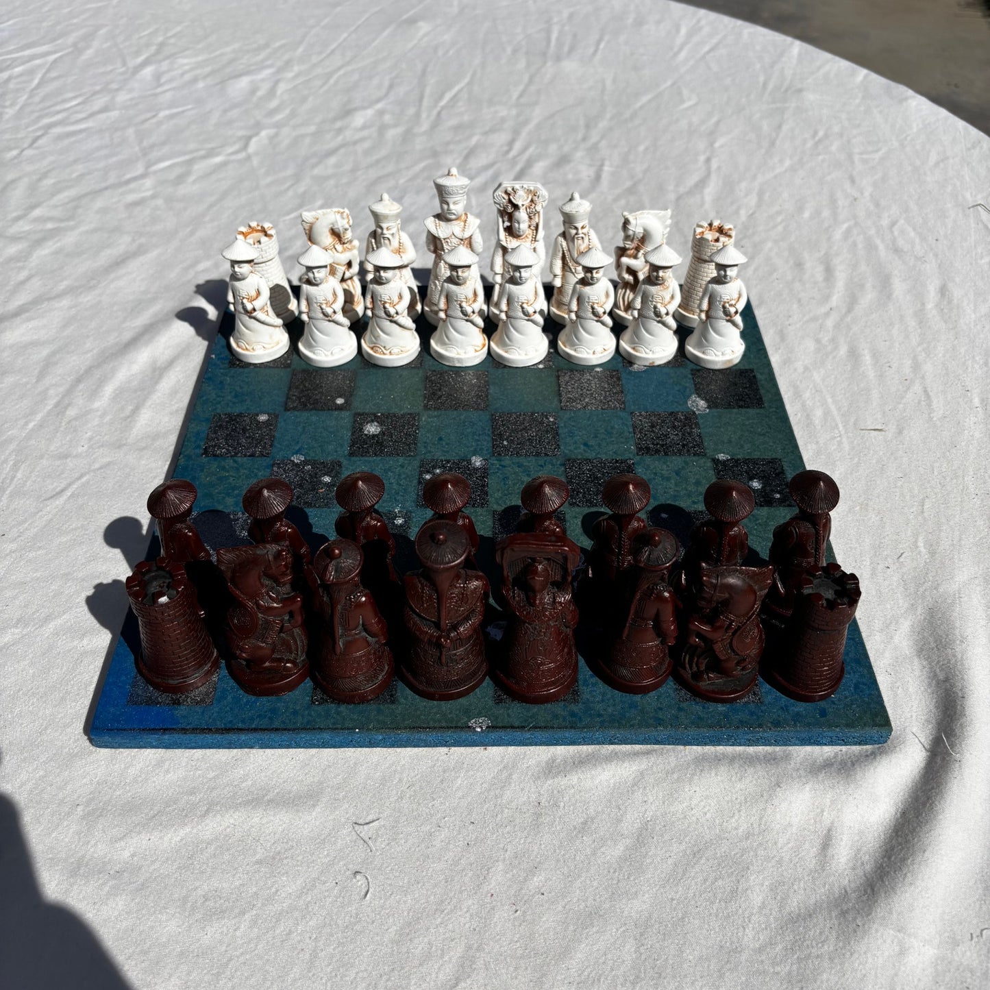 Forest Green - Chinese Edition Chess Set