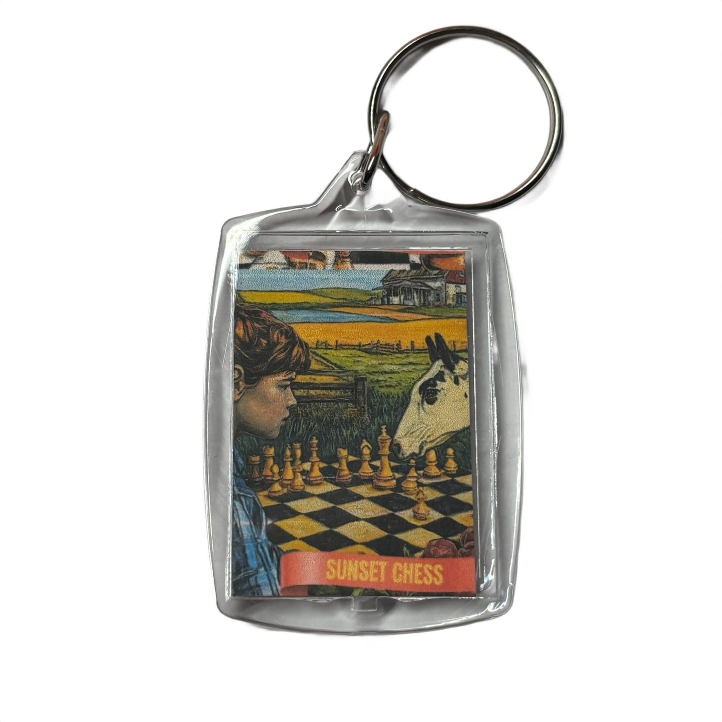 Farm Games - Chess  Photo Keychain