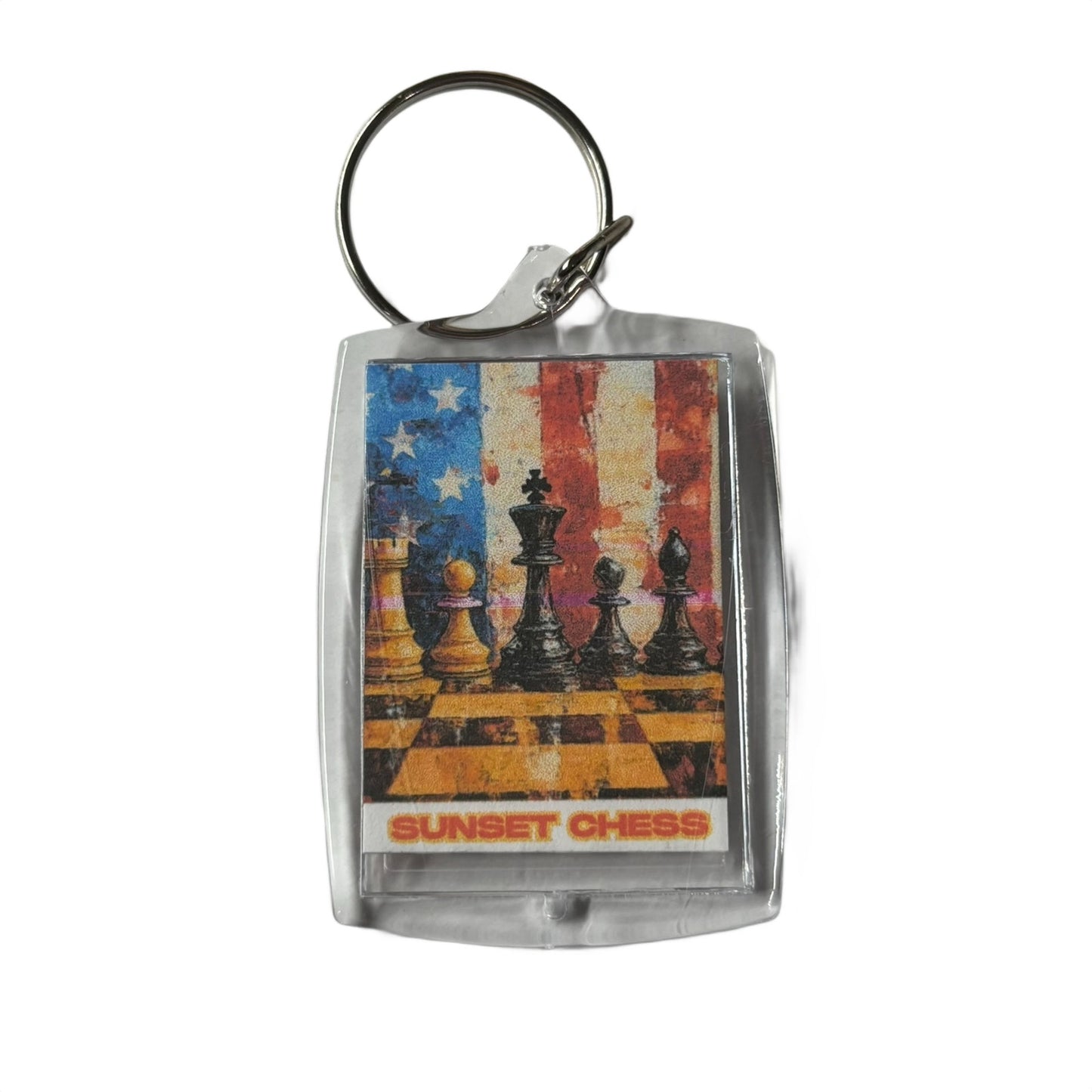 America - Chess  Photo Keychain