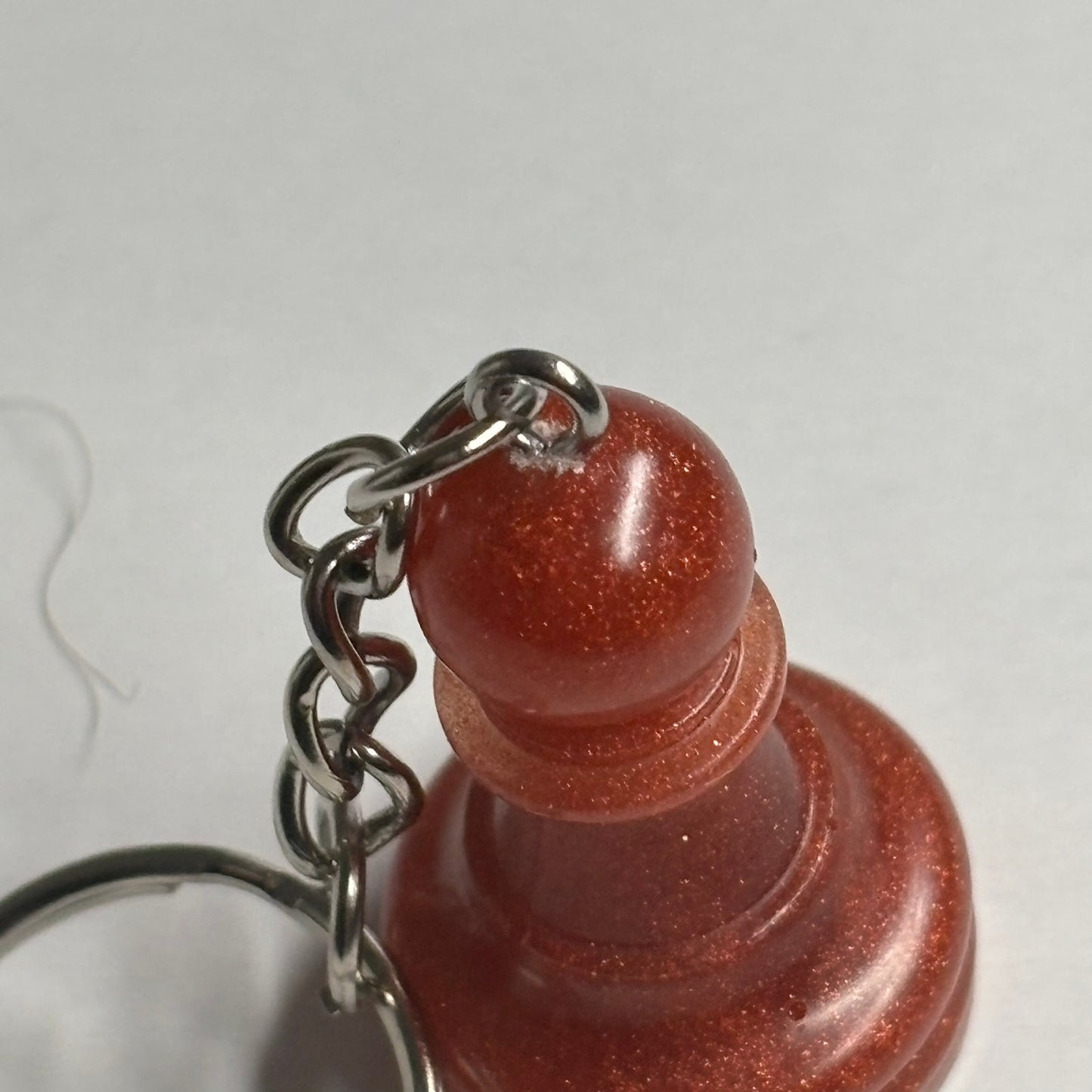 Crimson Red Pawn - Handmade Resin Keychain