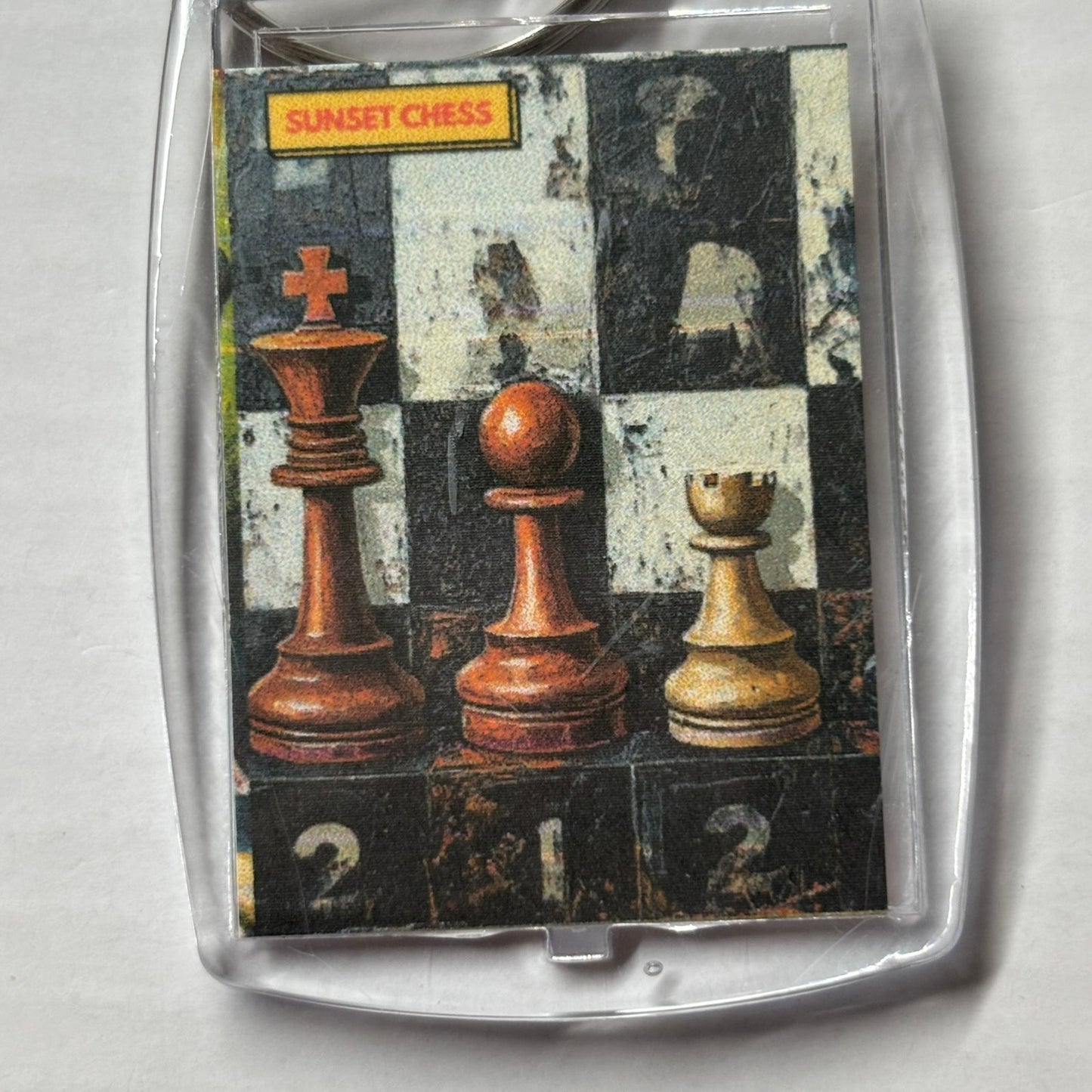 The Line - Chess  Photo Keychain