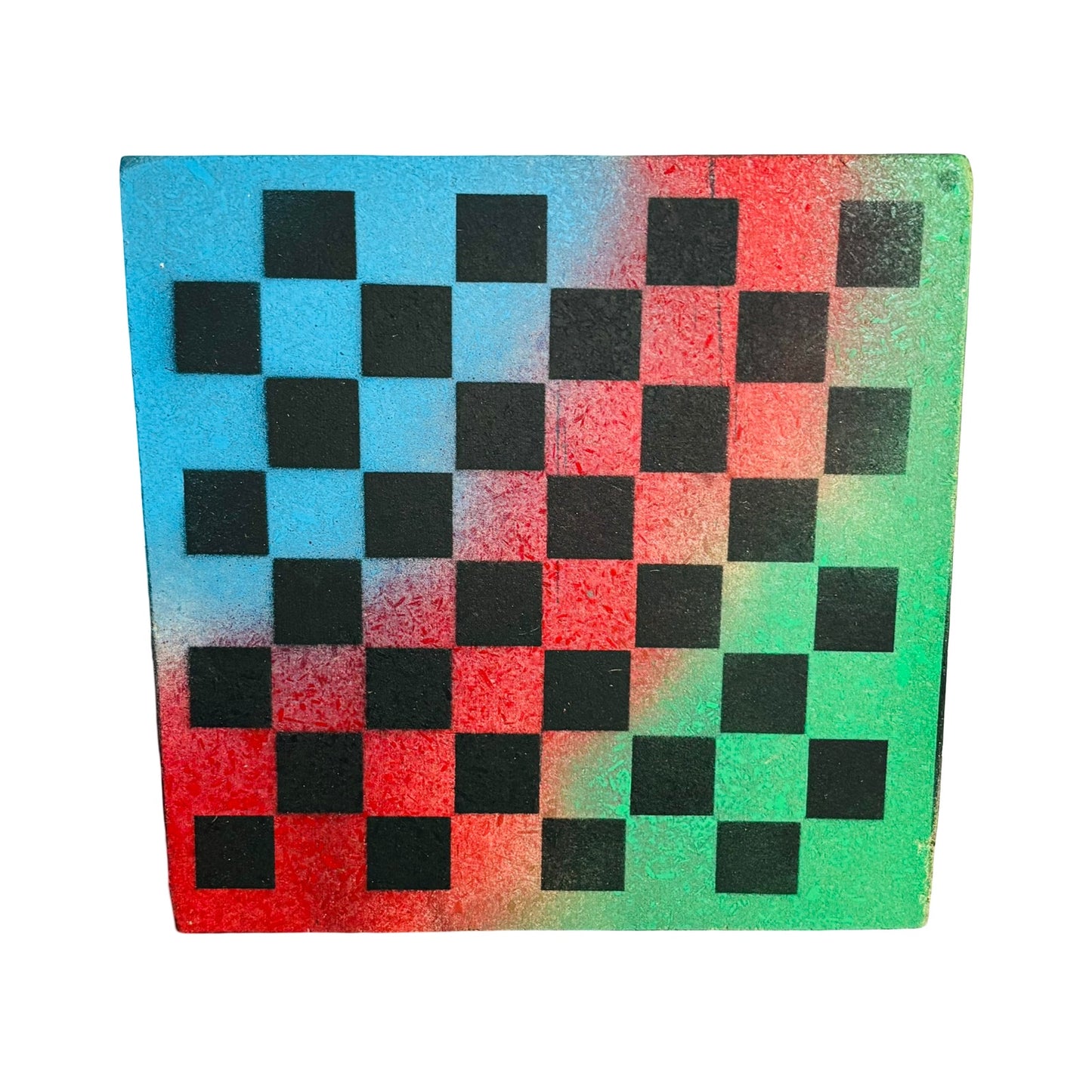 Rainbow Mix - Painted Double Sided Chess Board