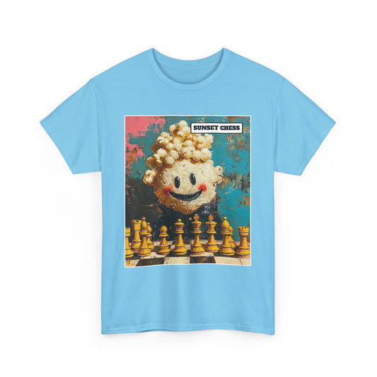 Popcorn Chess - Sky Blue Chess T Shirt
