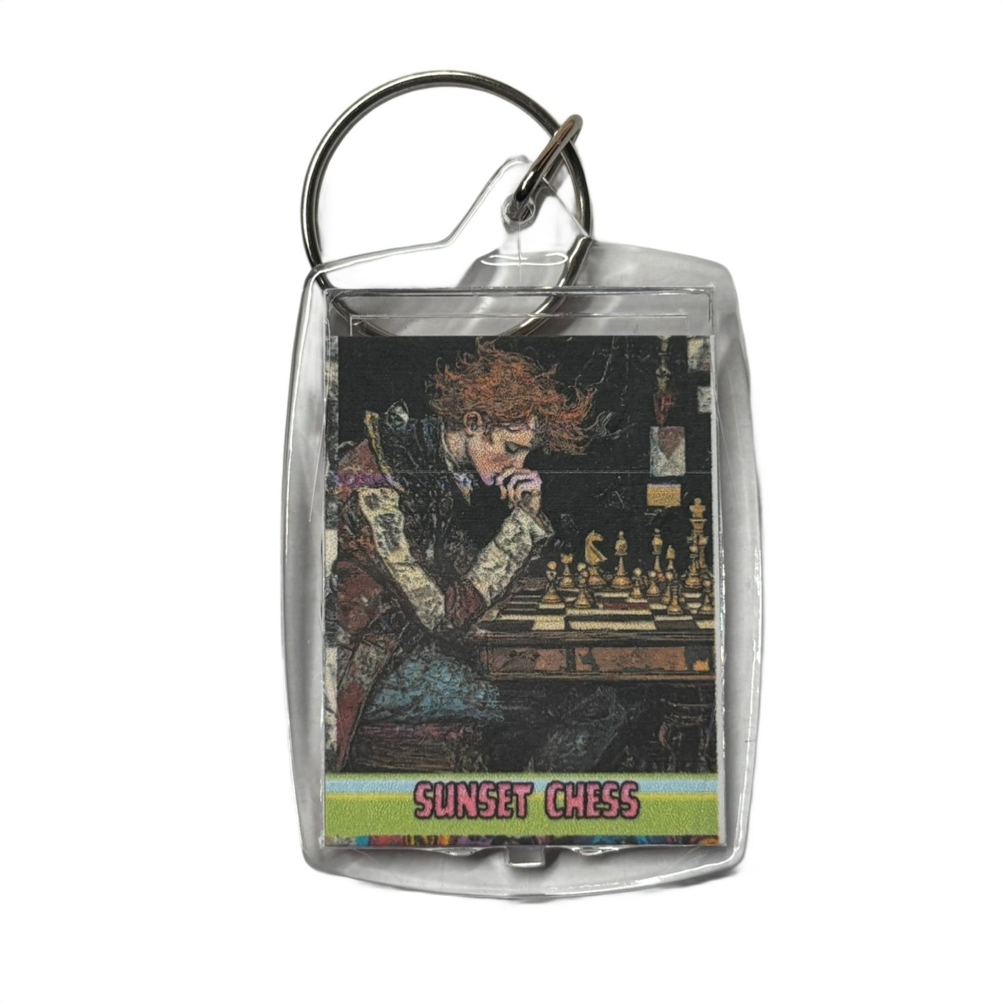 Stuck Man - Chess  Photo Keychain