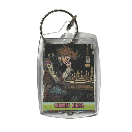 Stuck Man - Chess  Photo Keychain