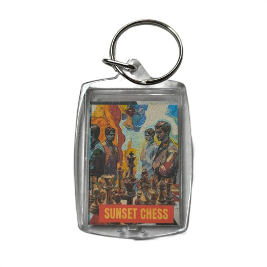 Abstract - Chess  Photo Keychain