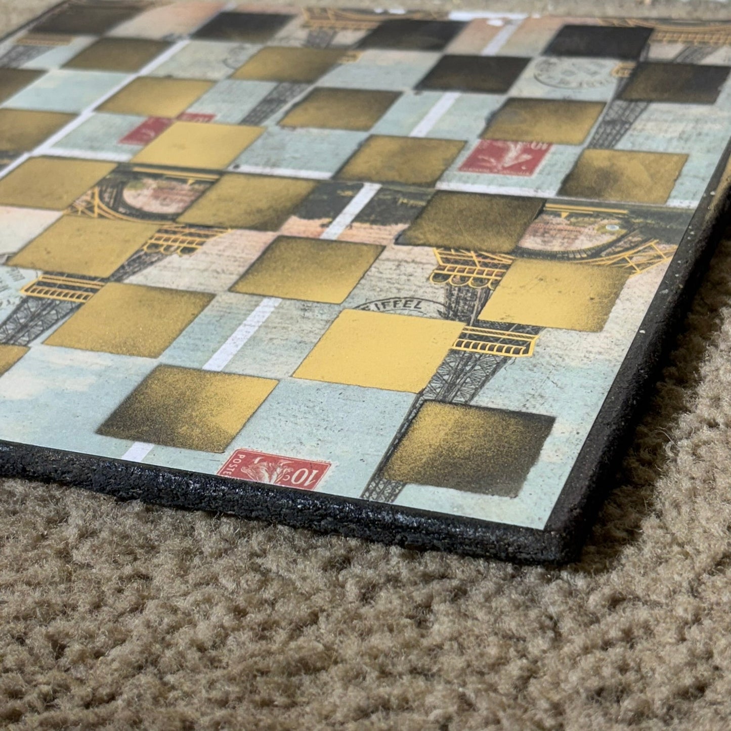 Vintage City - Scrapbook Chess Board