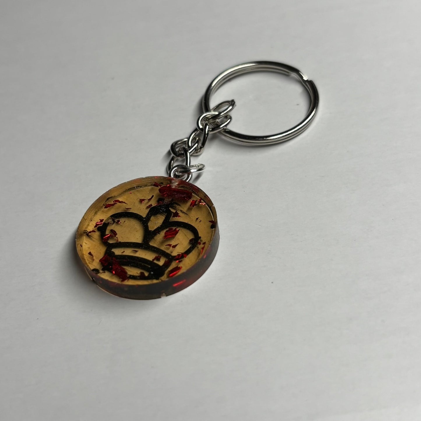 Amber Yellow King - Handmade Resin Keychain