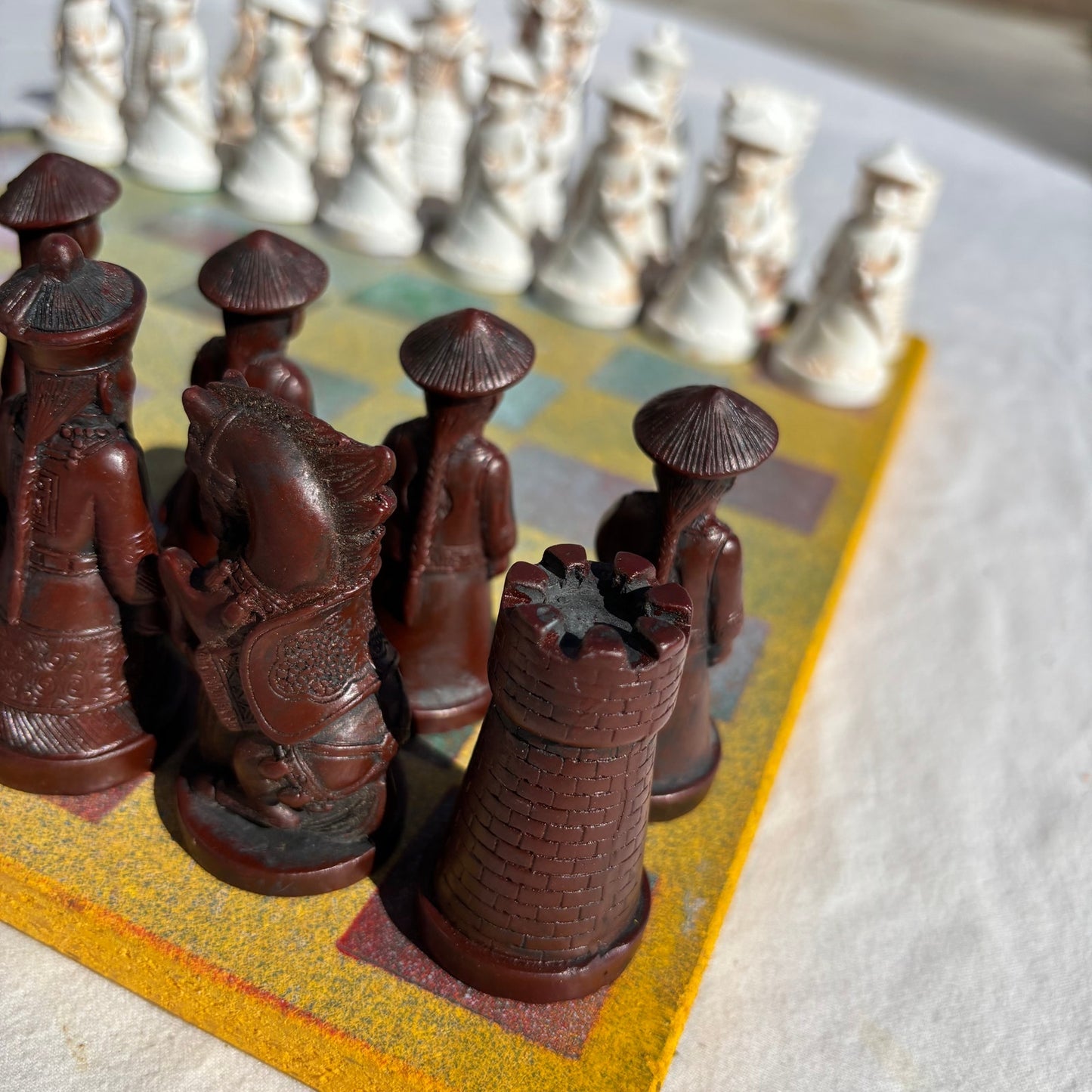 Colorful Sunshine Yellow - Chinese Edition Chess Set