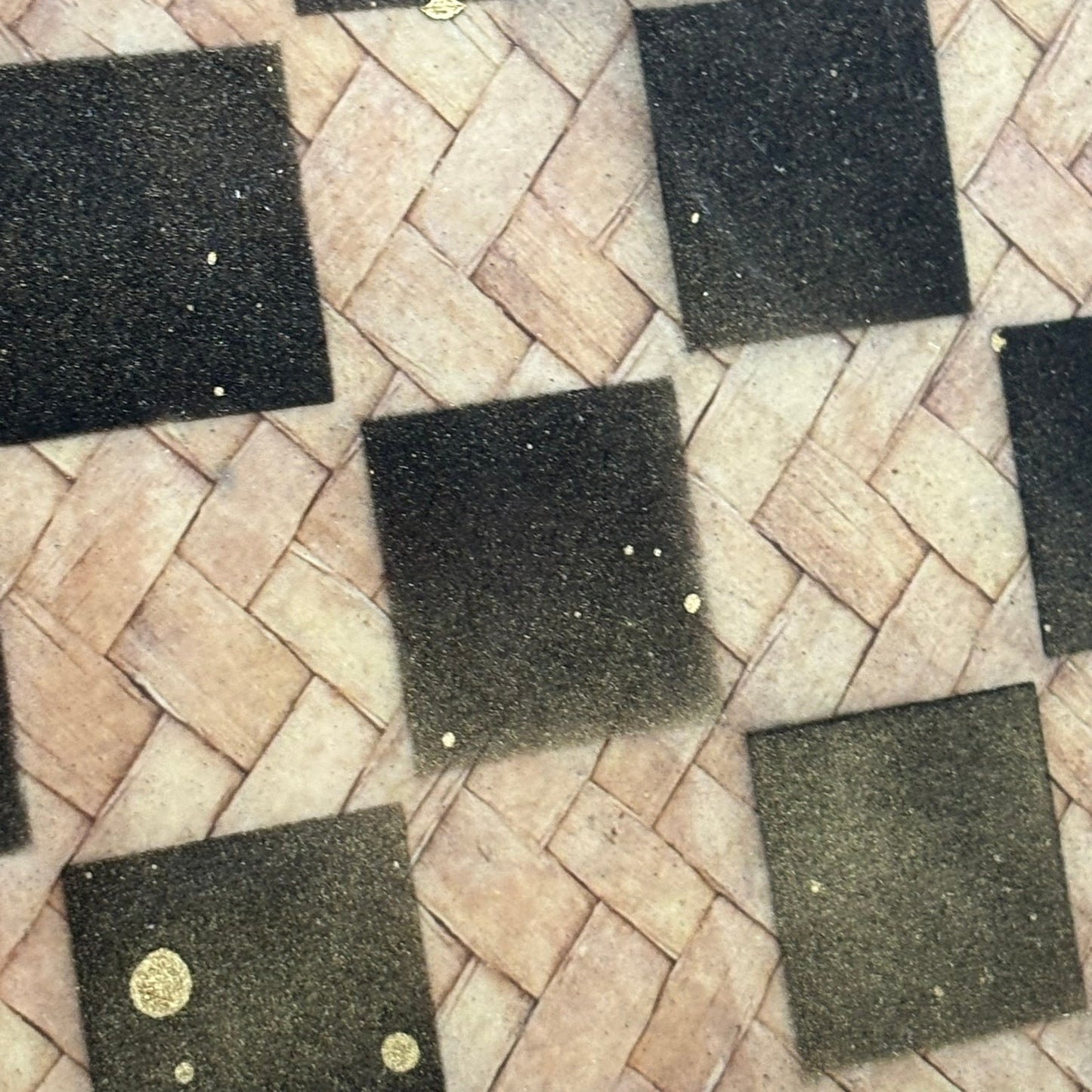 Vintage Basket - Resin Coated Chess Board