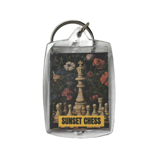 Pretty Flowers - Chess  Photo Keychain