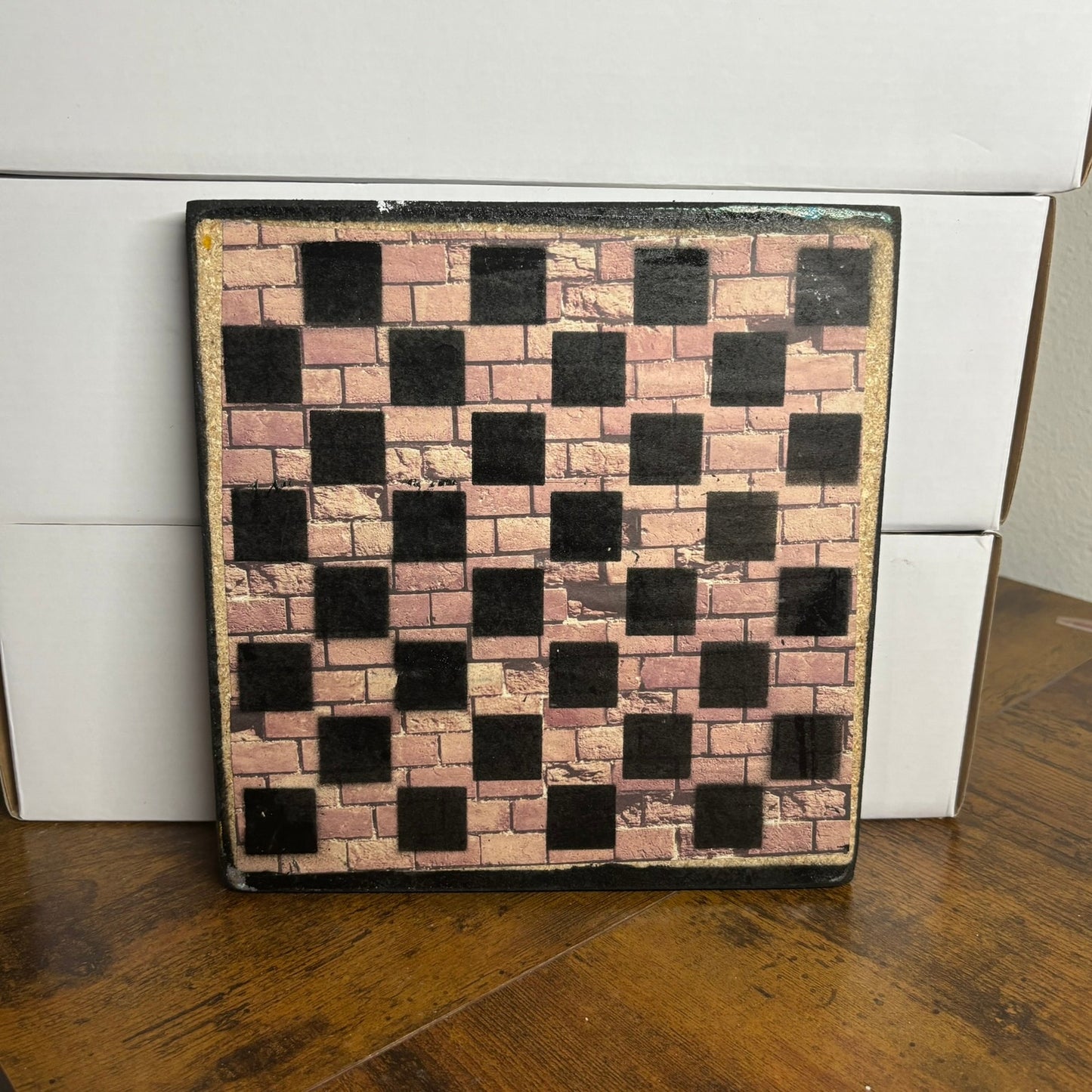 Purple Yellow - Painted Double Sided Chess Board