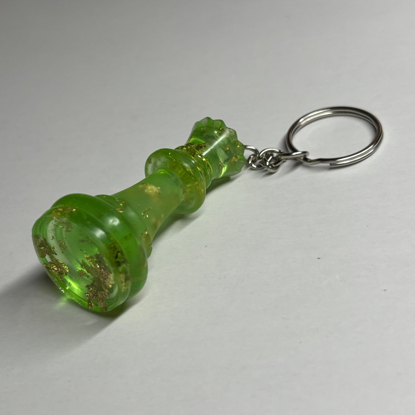 Royal Green Queen - Handmade Resin Keychain