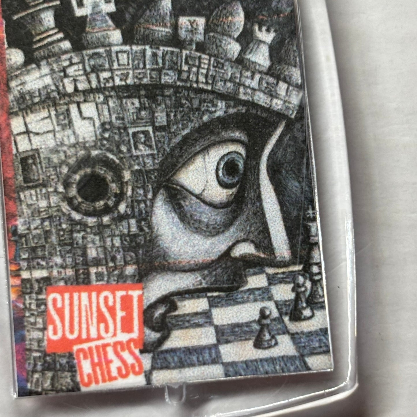 Yikes Face - Chess  Photo Keychain