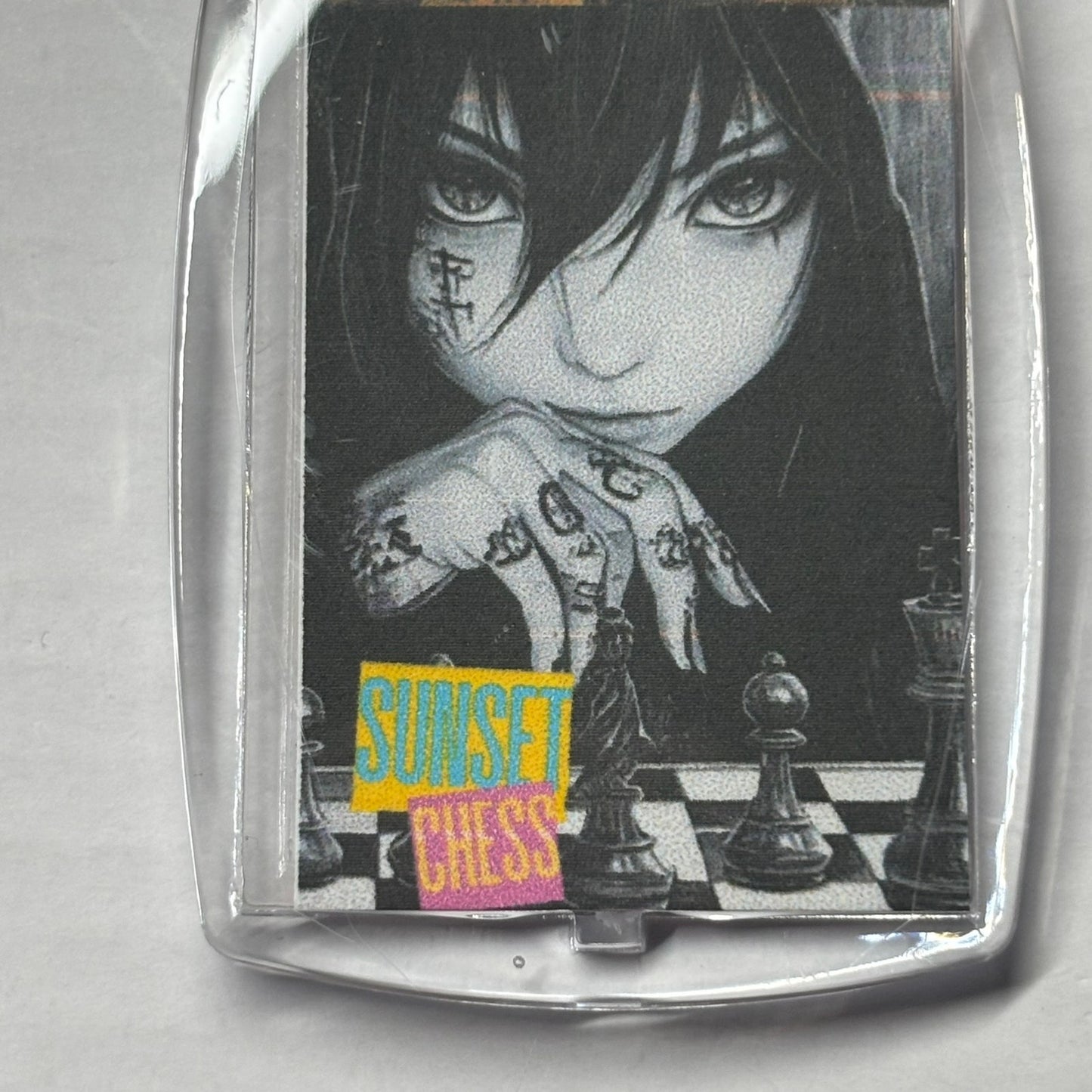 Street Smarts - Chess  Photo Keychain