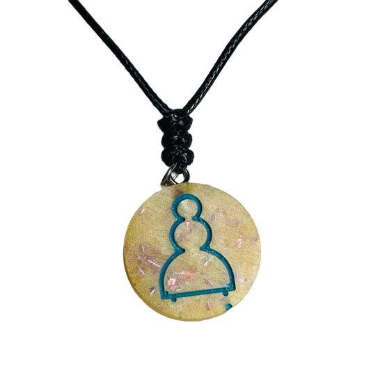 Prestigious Pawn - Handmade Resin Chess Necklace