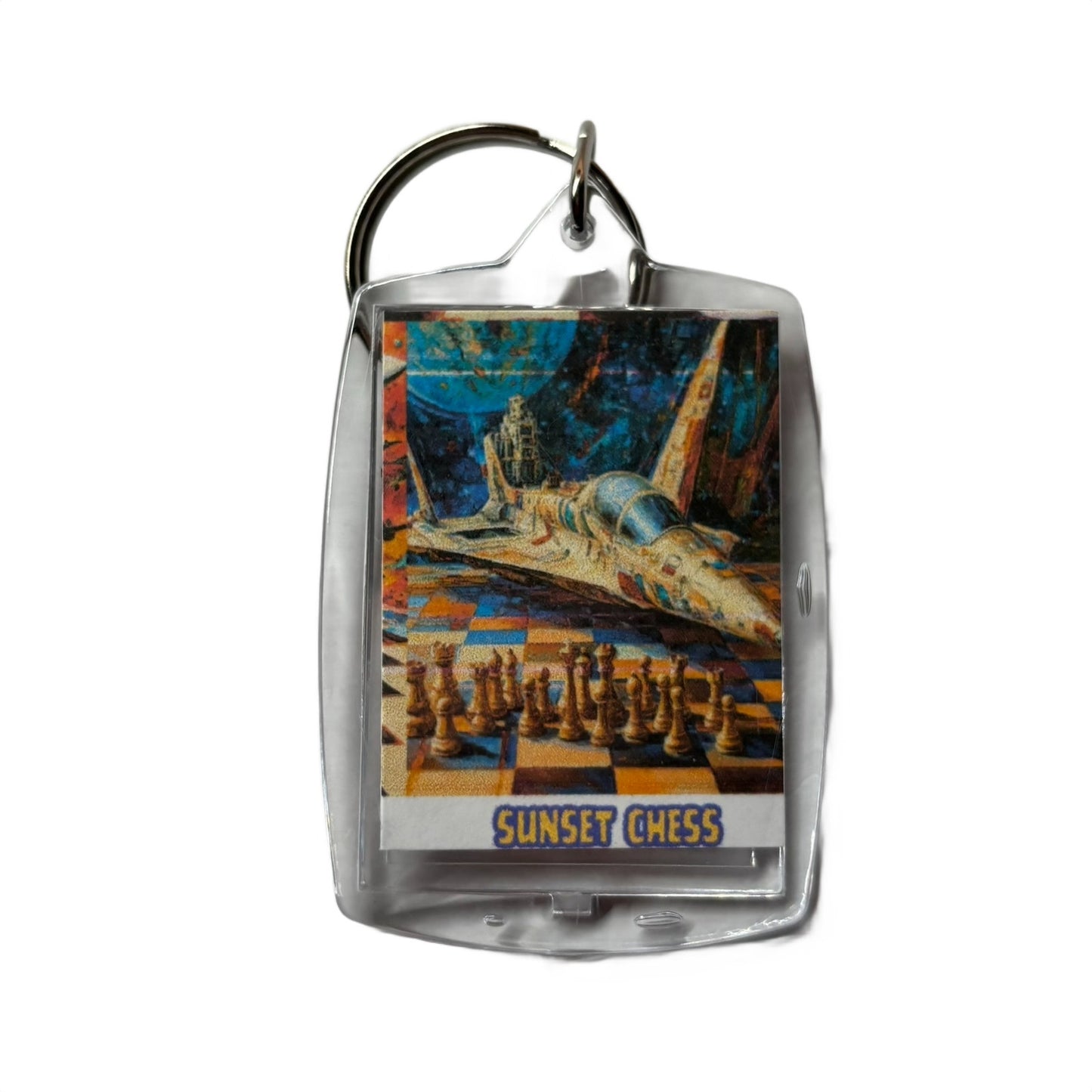 Fighter Jet - Chess  Photo Keychain
