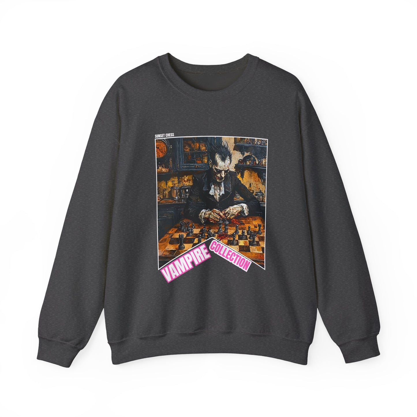 The Clever Fang - Black Chess Crewneck Sweater
