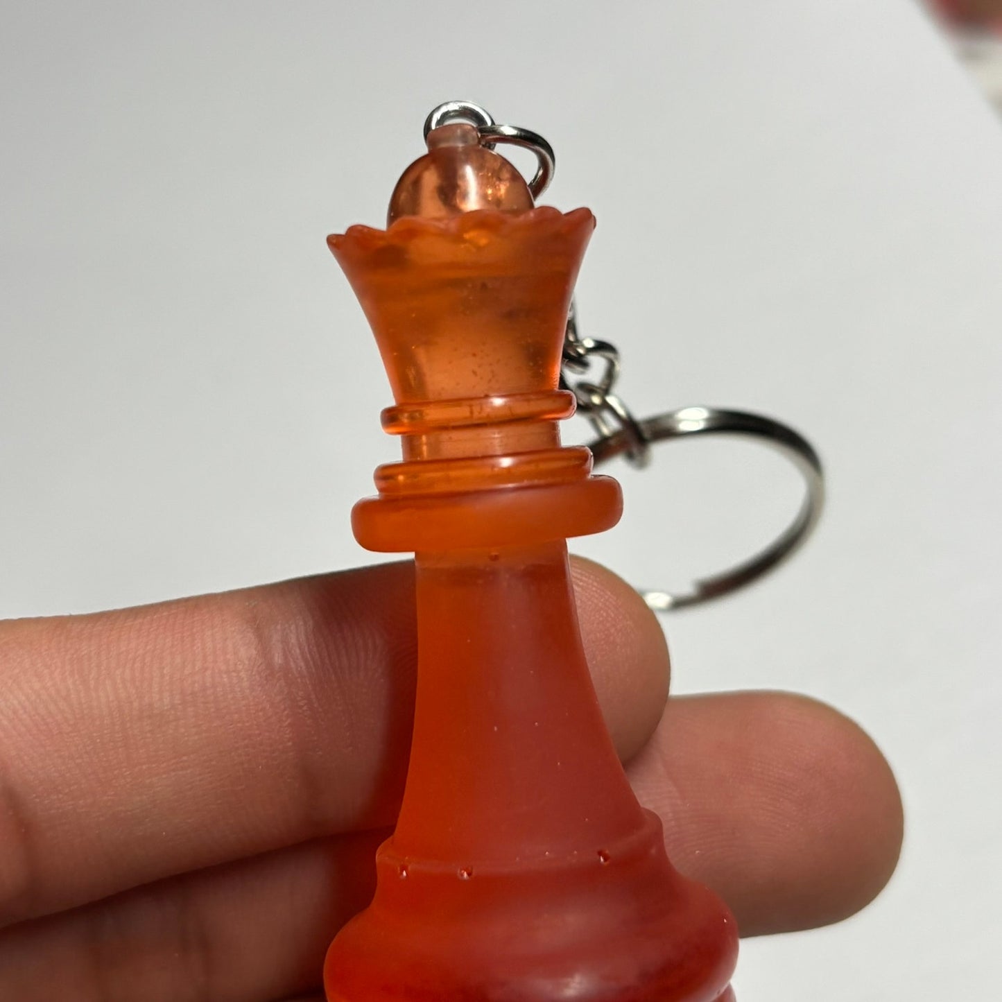 Translucent Orange Queen - Handmade Resin Keychain