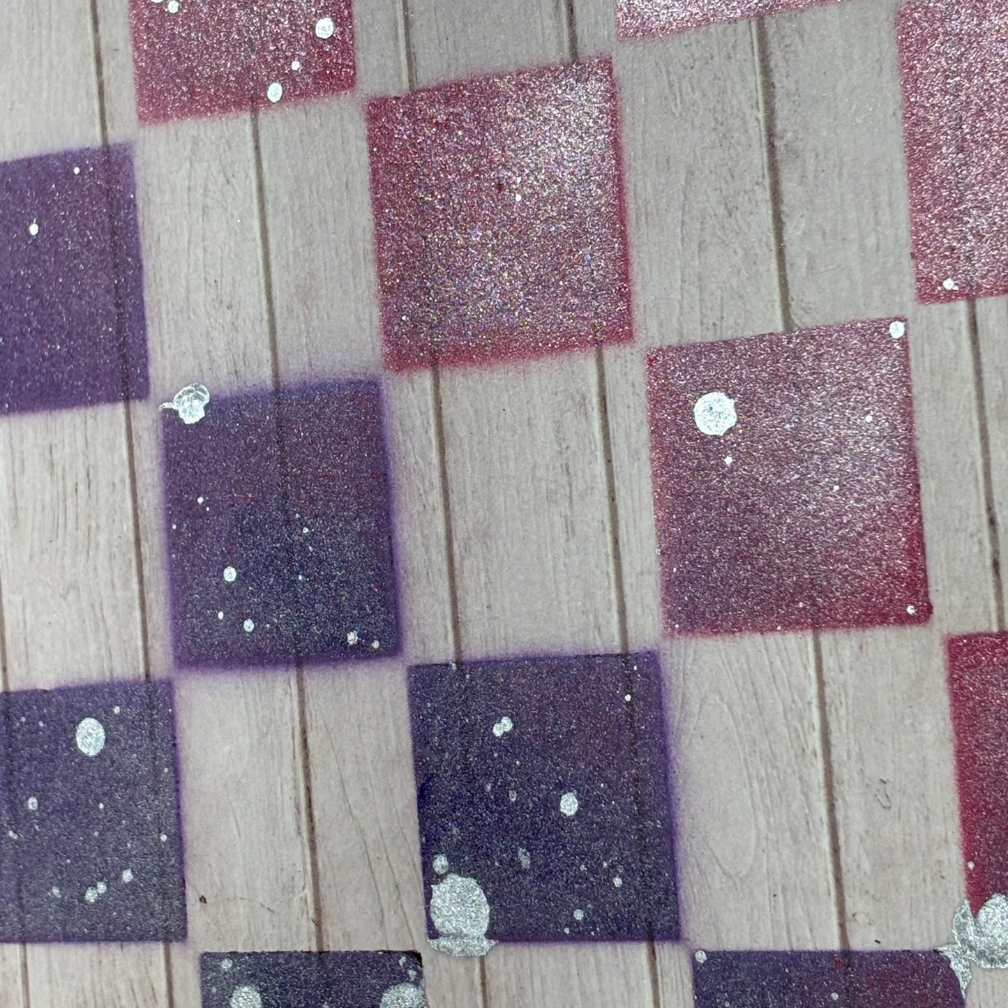 Purple Pink - Scrapbook Chess Board