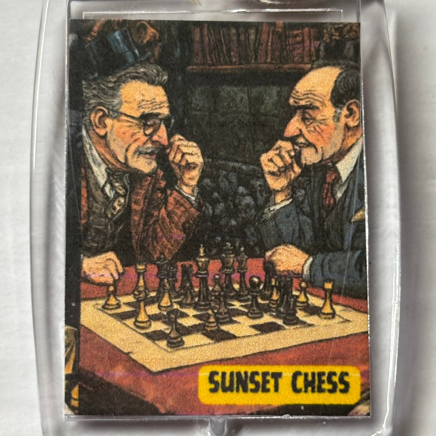 Educated Men - Chess  Photo Keychain