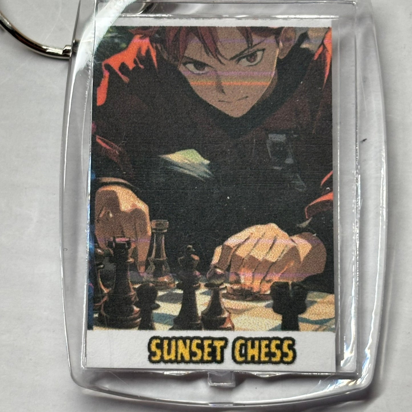 Anime Boy - Chess  Photo Keychain