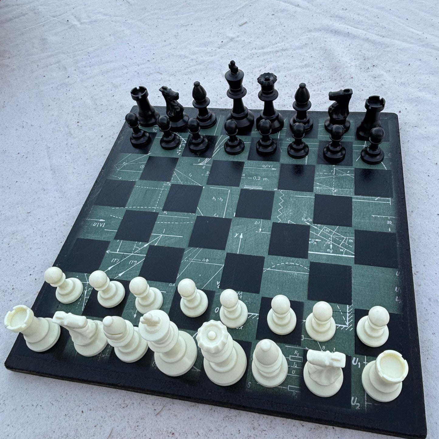 Math Board - Scrapbook Chess Set