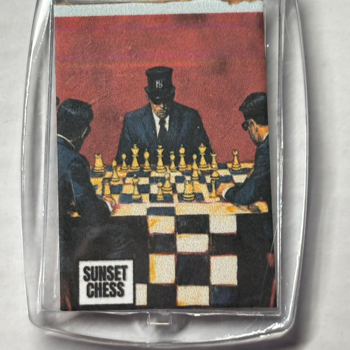 The Red Room - Chess  Photo Keychain