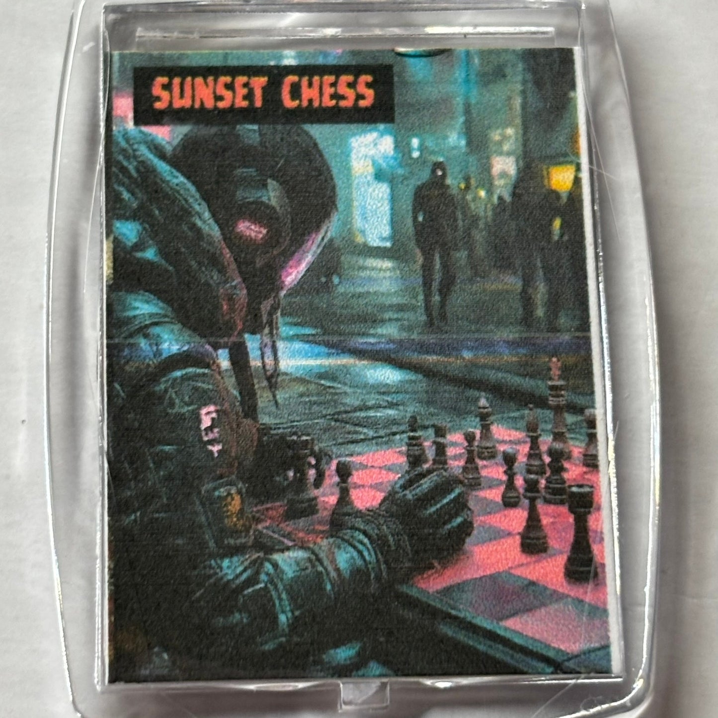 Cyberpunk - Chess  Photo Keychain