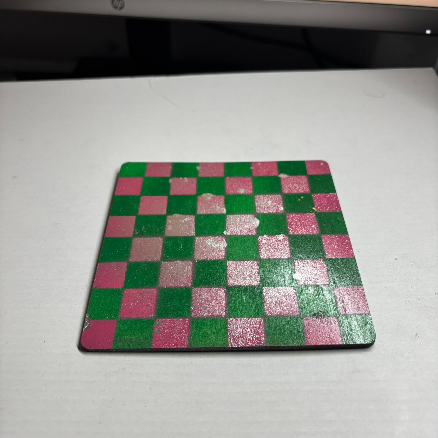 Forest Green Pink - Mini Chess Set