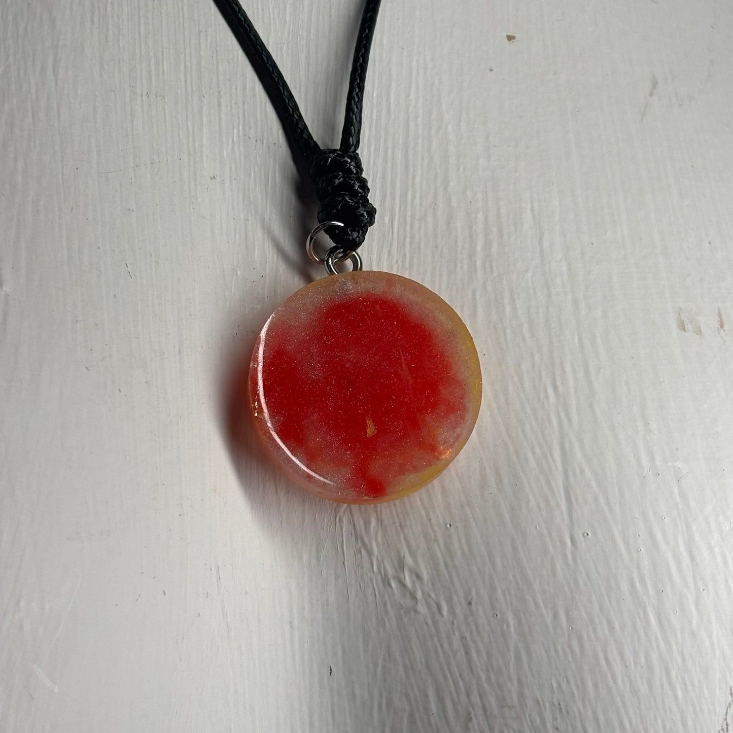 Red Mist Pawn - Handmade Resin Chess Necklace