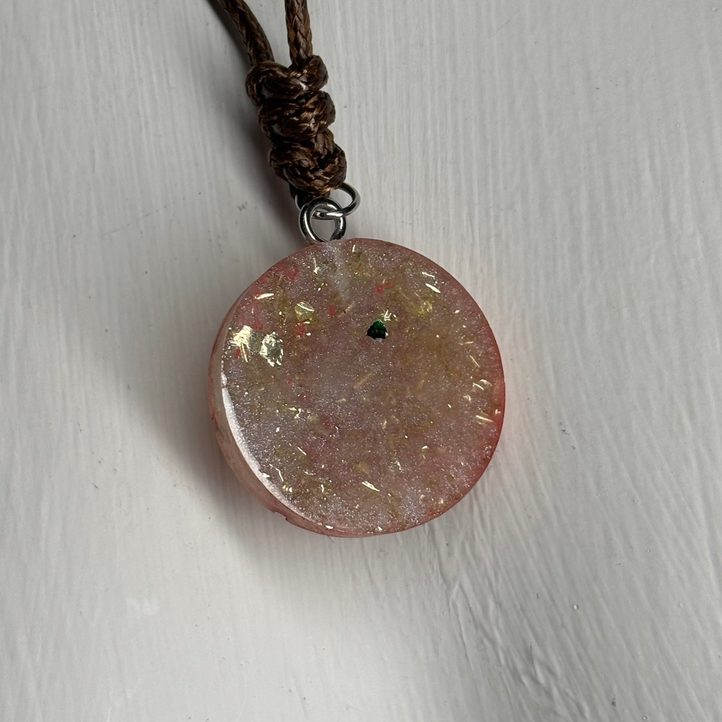 Crystal Rook - Handmade Resin Chess Necklace