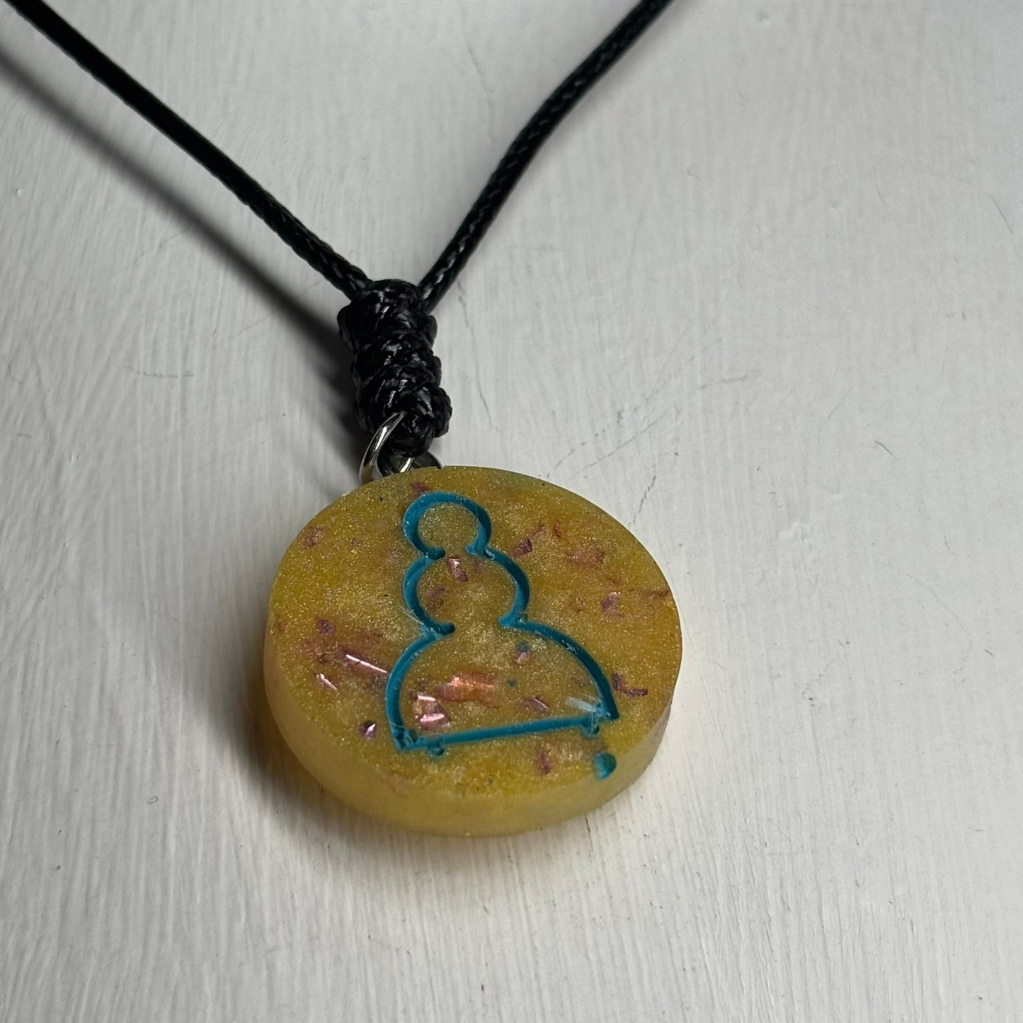 Prestigious Pawn - Handmade Resin Chess Necklace