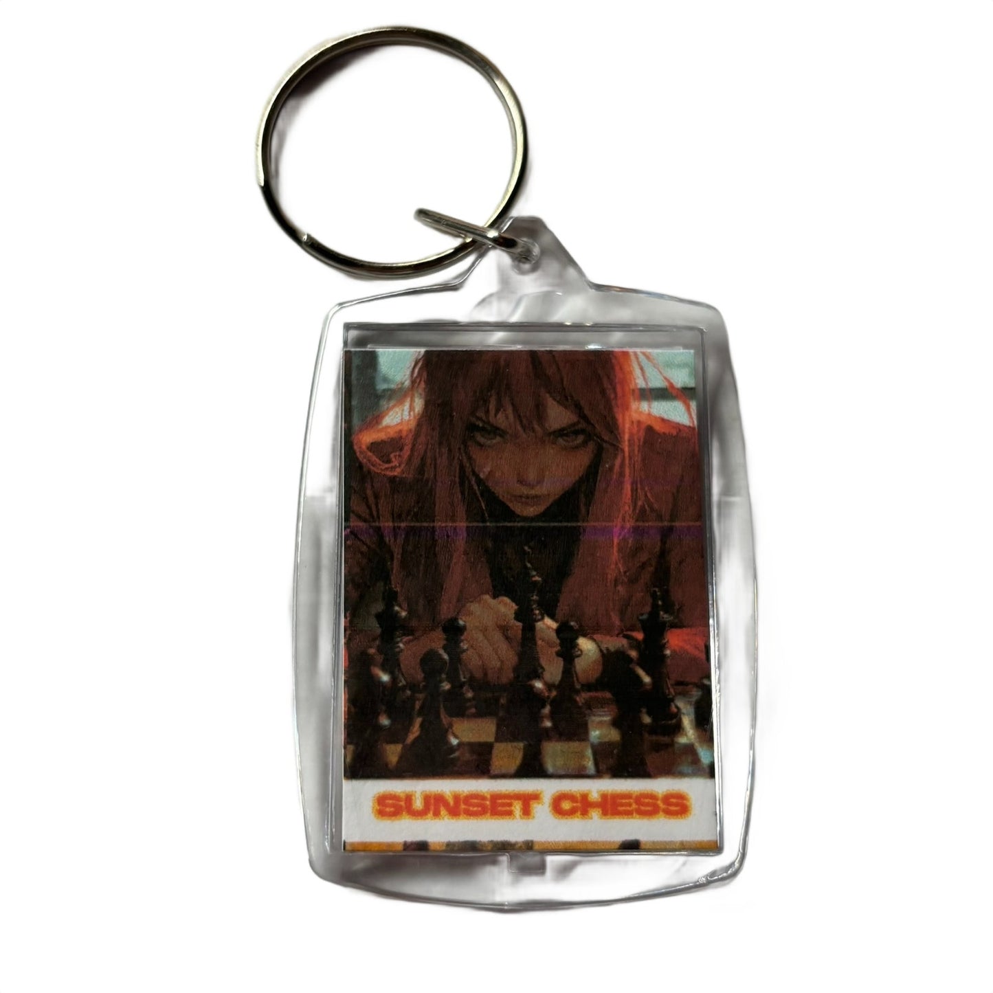 Serious Face - Chess  Photo Keychain