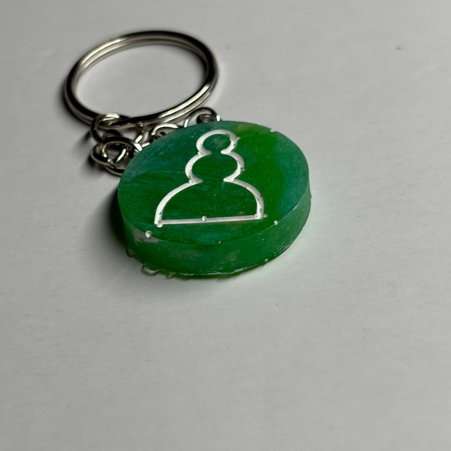 Green Pawn - Handmade Resin Keychain