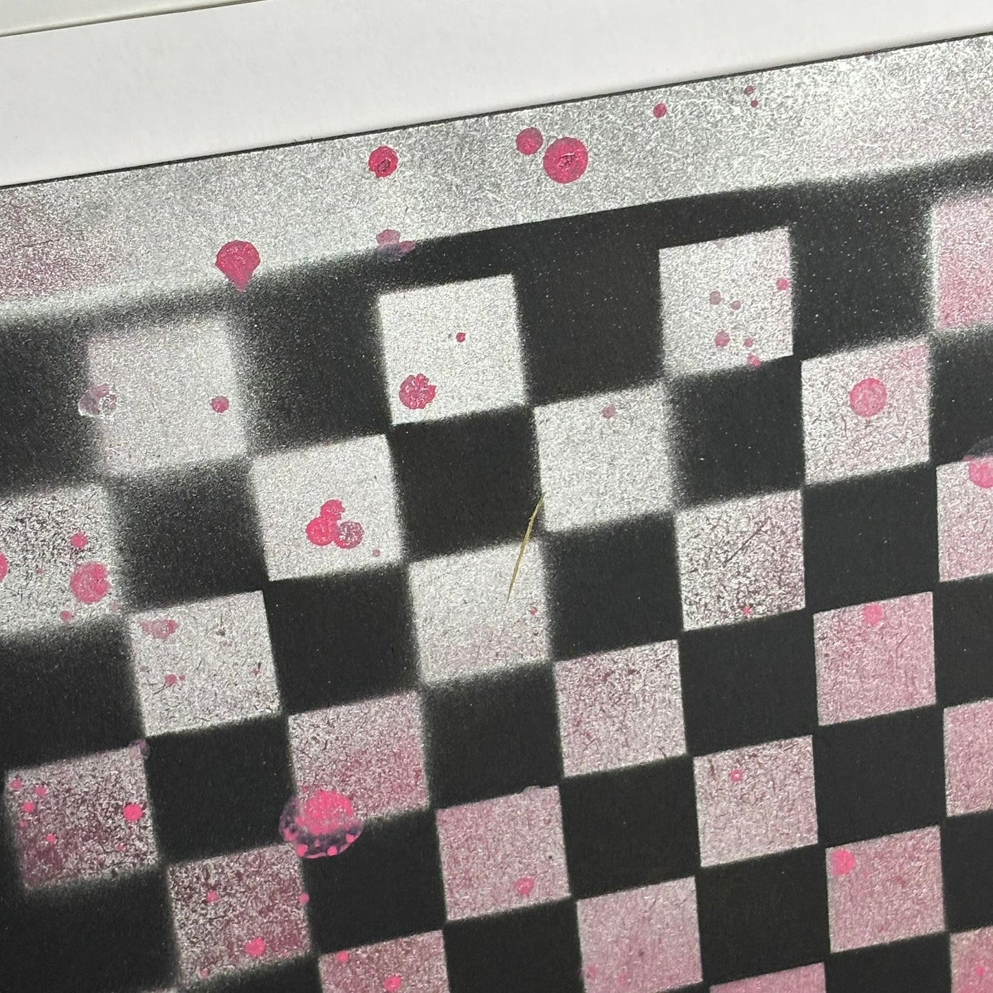 Bubbly Pink - Painted Chess Board
