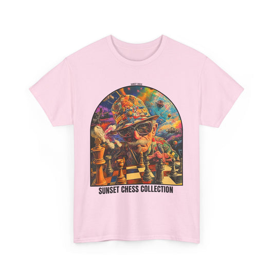 The Mystic Man - Light Pink Chess T Shirt