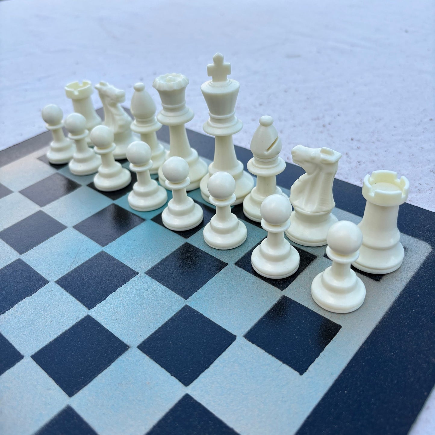 Metallic Green - Painted Chess Set