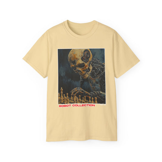Robot Skeleton - Vegas Gold Chess T Shirt