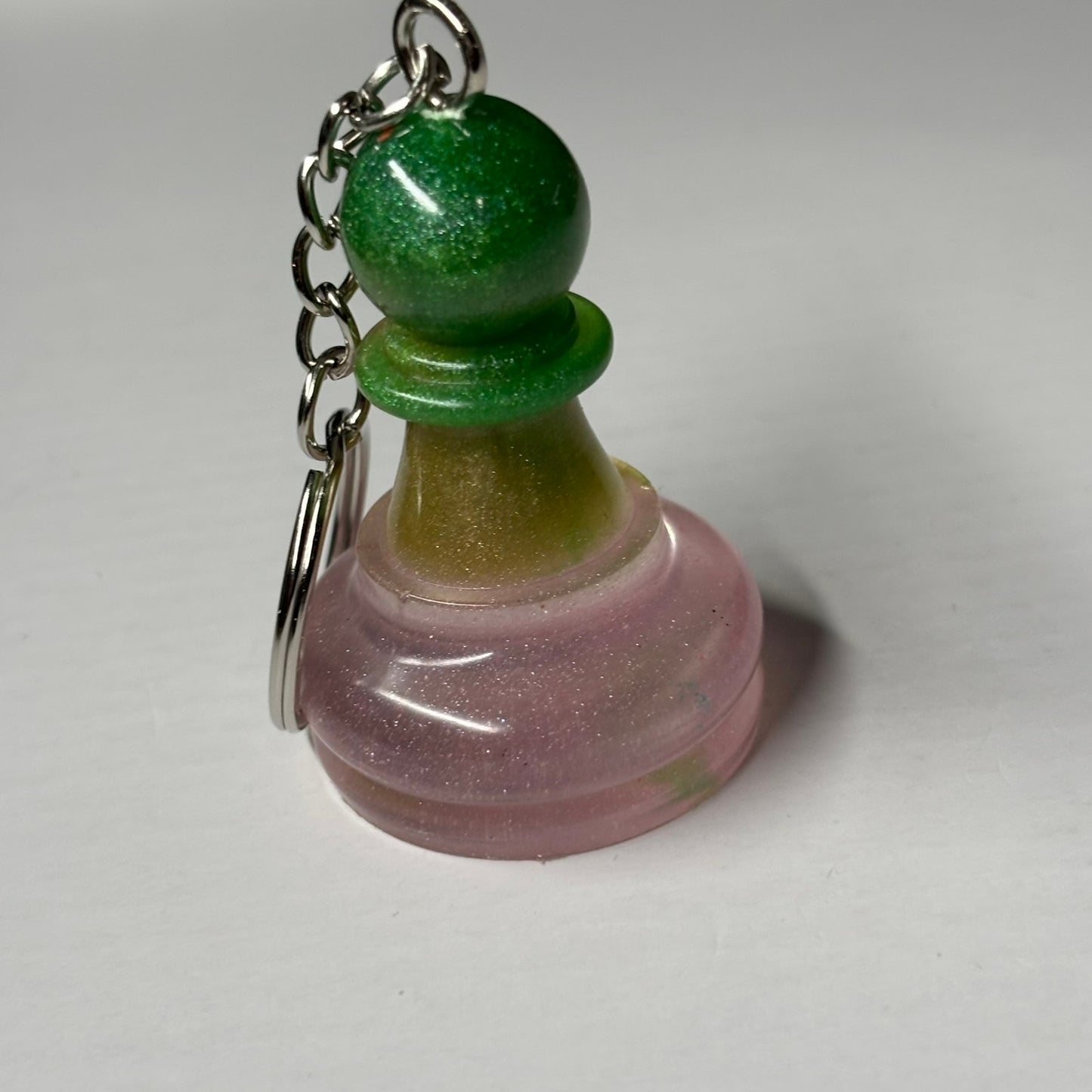Color Mix Pawn - Handmade Resin Keychain - Large Edition