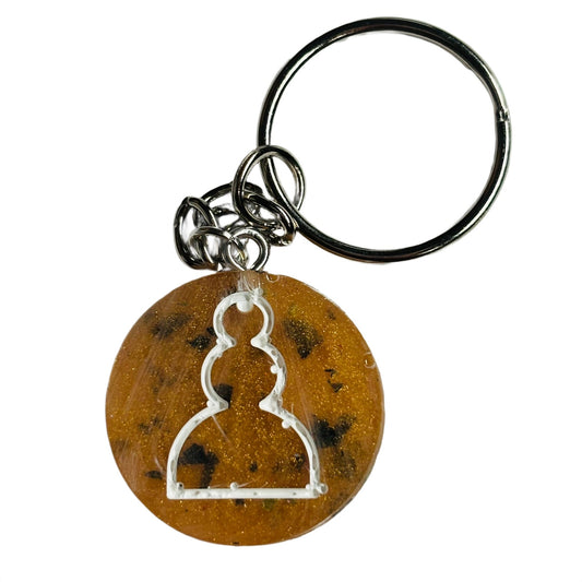 Spotted Orange Pawn - Handmade Resin Keychain