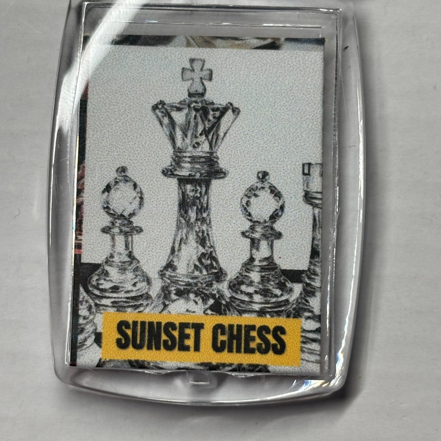 Crystal Clear - Chess  Photo Keychain