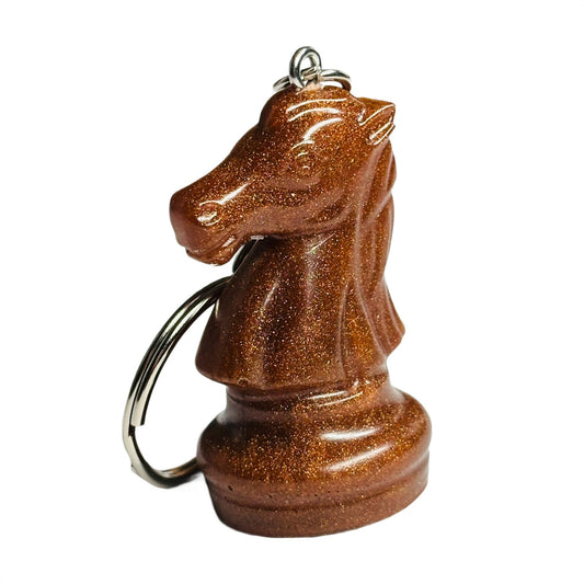Bronze Knight - Handmade Resin Keychain