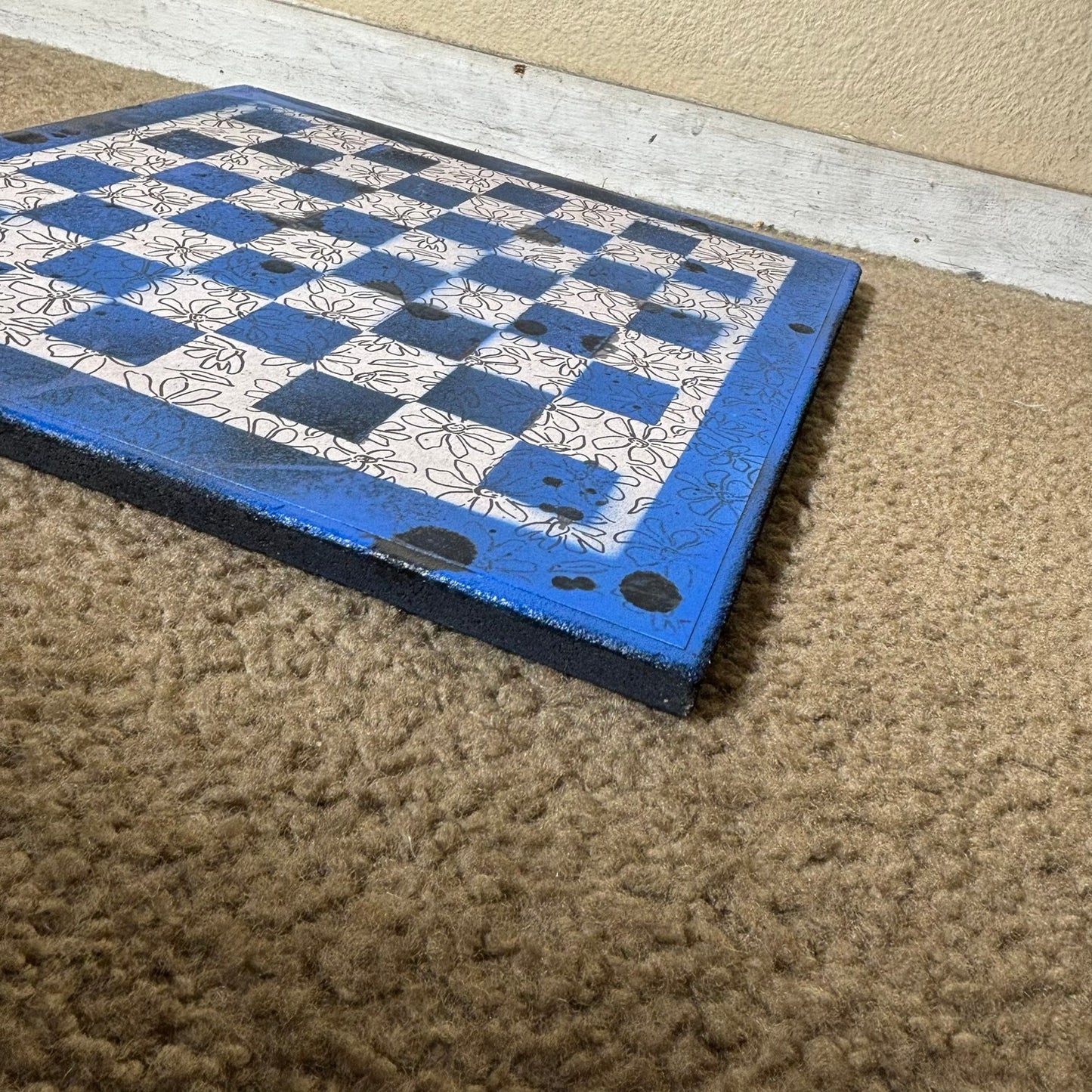 Blue & White - Scrapbook Chess Board