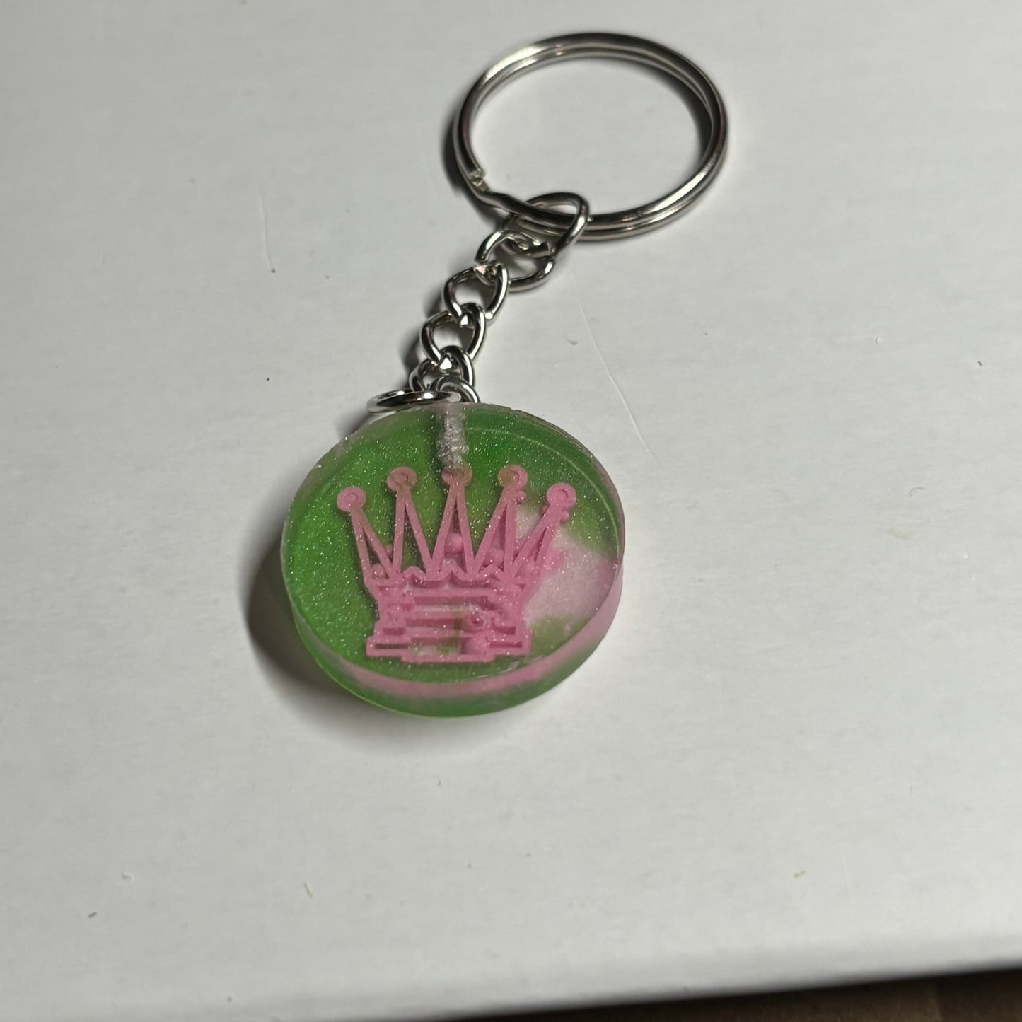 Queens Pink Desire Handmade Resin Keychain - Flat Edition