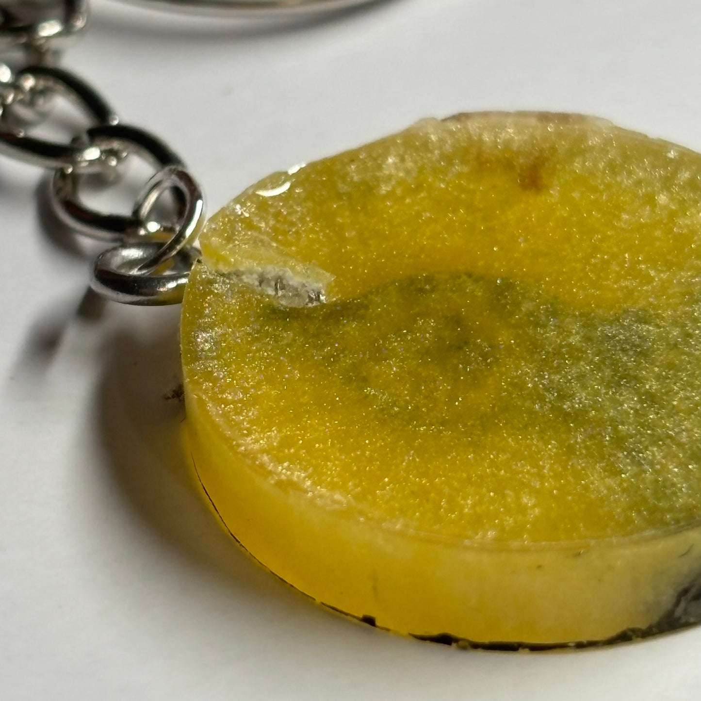Yellow Black Bishop - Handmade Resin Keychain